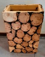 Houten handgemaakte vaas, Tuin en Terras, Haardhout, Minder dan 3 m³, Ophalen of Verzenden