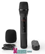 Draadloze microfoon 20 kanalen, 1 Microfoon+Ontvanger, Black, Nedis, Nieuw, Info@marbeco.nl, Zangmicrofoon