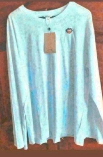 Nieuw wit katoen tricot Monki shirt lange mouwen XL 42-44  beschikbaar voor biedingen