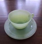 Vintage Jadeite 8x Kop en Schotels, Ophalen, Overige stijlen, Kop(pen) en/of Schotel(s), Glas