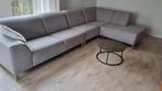 Grote hoekbank, grijs/beige, in zeer goede staat, Huis en Inrichting, Banken | Bankstellen, Ophalen, Hoekbank, 300 cm of meer