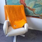 Zaalberg Vintage Wollen Deken – Oranje Energie uit Leiden, Huis en Inrichting, Ophalen of Verzenden