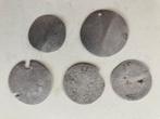 Setje beschadigde/ versleten provinciale munten 5, Postzegels en Munten, Ophalen of Verzenden, Munten, Buitenland