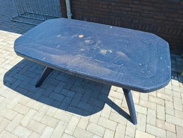 curves tuintafel blauw  163x100cm  en 72cm hoog beschikbaar voor biedingen