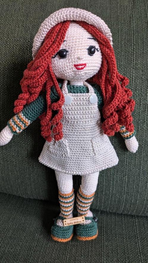 Lena Crochet Doll, Verzamelen, Poppen, Nieuw, Pop, Ophalen of Verzenden