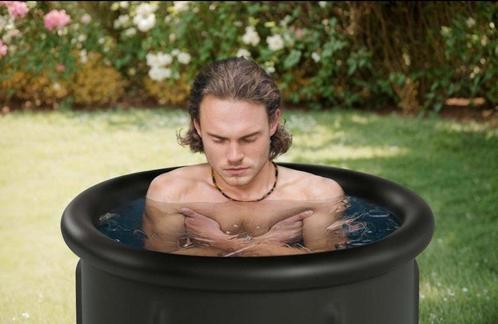 Opvouwbaar ijsbad – Extra groot – Met thermometer en deksel, Tuin en Terras, Bubbelbaden en Hottubs, Nieuw, Opblaasbaar, Afdekzeil