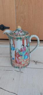 19e eeuw Chinese kantonees thee/koffie pot met deksel, Ophalen of Verzenden