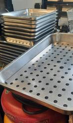 RVS Lekbakken met Rooster, Huis en Inrichting, Gebruikt, Overige typen, Ophalen of Verzenden, Ameide