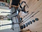 squatrek.bankje  WEIDER PRO 290 WC stangen  90kg gewichten, Sport en Fitness, Ophalen, Zo goed als nieuw, Fitnessbank