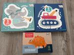 3 Puzzels: Jungle, Transport & Dinosaurus, Ophalen, 2 tot 4 jaar, 10 tot 50 stukjes, Zo goed als nieuw