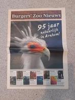 Oude krant Burgers' Zoo Nieuws april 2008, Ophalen of Verzenden, Gelezen, Krant