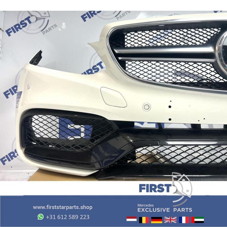 W212 S212 E63 AMG VOORBUMPER WIT COMPLETE BUMPER origineel M, Auto-onderdelen, Carrosserie en Plaatwerk, Bumper, Mercedes-Benz