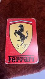 Ferrari metaal bord doe en mooi bod., Verzamelen, Merken en Reclamevoorwerpen, Nieuw, Ophalen of Verzenden