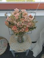 Vaas met een boeket droogbloemen, Ophalen of Verzenden, Zo goed als nieuw