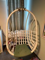 Hangstoel riet, Ophalen, Gebruikt, Wit, Riet of Rotan