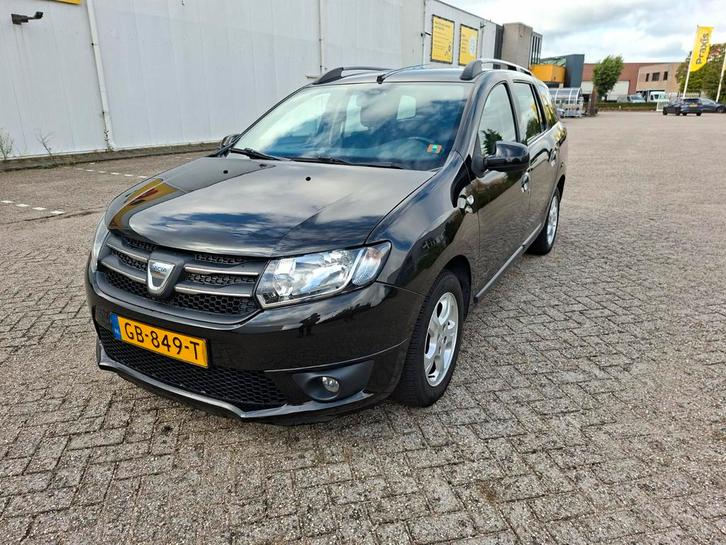Dacia Logan MCV 0.9 66KW TCE 2015 Zwart vraagprijs 5250 euro, Auto's, Dacia, Particulier, Logan, Airbags, Airconditioning, Dakrails