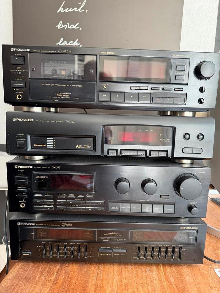 Pioneer Stereo Set: PD-M426, SX-339, GR-555, CT-447, Audio, Tv en Foto, Stereo-sets, Gebruikt, Cassettedeck, Pioneer, Losse componenten