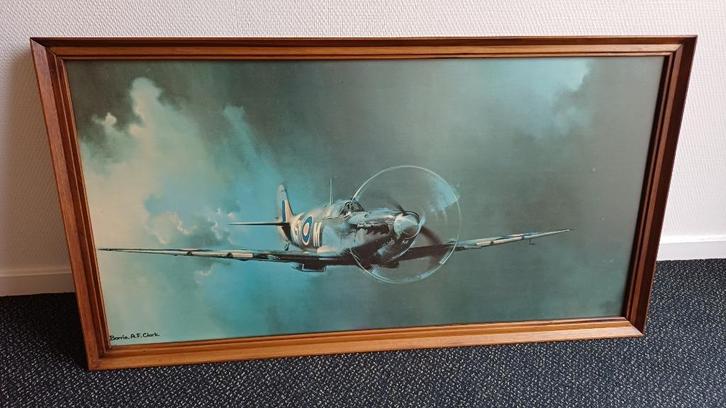 4 x Vliegtuigen reproducties schilderijen, foto's + extra, Antiek en Kunst, Kunst | Tekeningen en Foto's, Ophalen of Verzenden