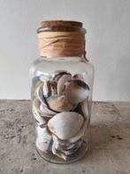 Stolp van glas met schelpen ter decoratie, Antiek en Kunst, Ophalen of Verzenden