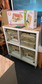 4 vaks kallax, Huis en Inrichting, Kasten | Boekenkasten, Ophalen, Minder dan 50 cm, Met deur(en), Zo goed als nieuw