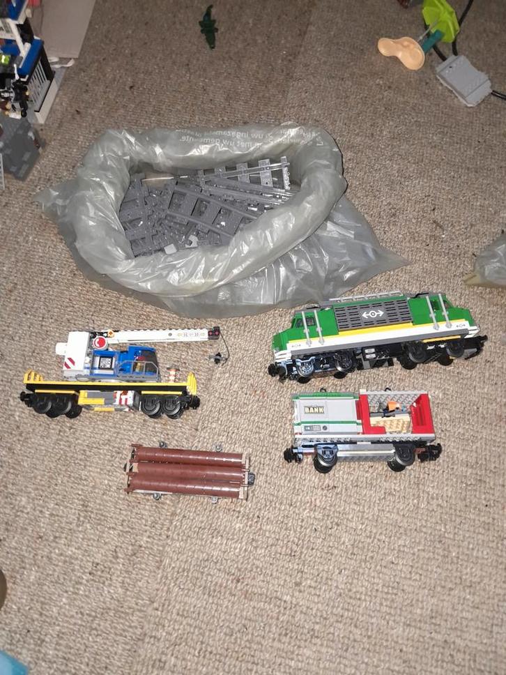 Lego city Trein kompleet  - Locomotieven, Wagons, Rails, Hobby en Vrije tijd, Modeltreinen | H0, Zo goed als nieuw, Treinset, Gelijkstroom