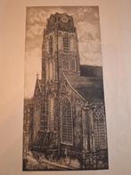 Ets van de Laurenskerk, Rotterdam dupont, Antiek en Kunst, Kunst | Etsen en Gravures, Ophalen of Verzenden