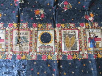 stof/patchwork/zwart/quilts/katoen/bear paw/Debbie Mumm beschikbaar voor biedingen