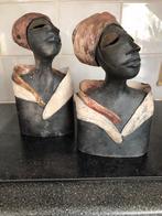 Sculptuur twee ceramiek vrouwen, Antiek en Kunst, Kunst | Beelden en Houtsnijwerken, Ophalen