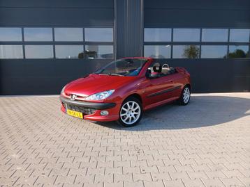 Peugeot 206 2.0 16V CC 2002 Rood cabrio  beschikbaar voor biedingen