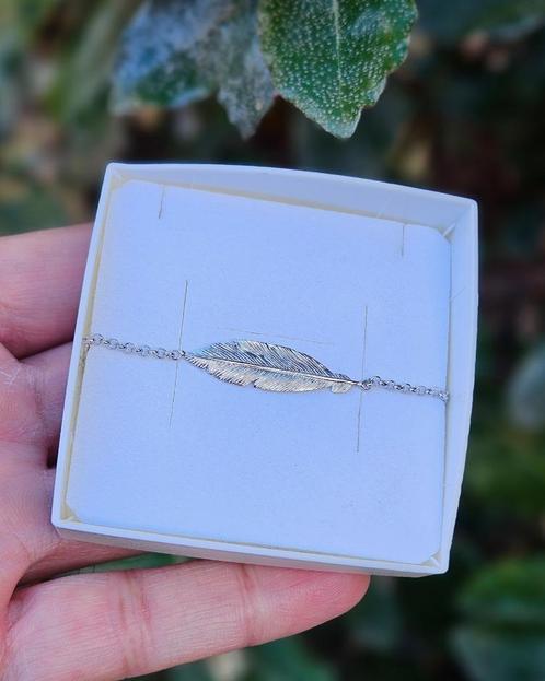 Veer Armband - Echt ZIlver, Sieraden, Tassen en Uiterlijk, Armbanden, Nieuw, Zilver, Zilver, Verzenden