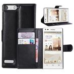 Wallet Case voor Huawei G6 4G - Zwart, Verzenden, Nieuw, Hoesje of Tasje