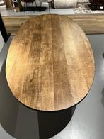 Eetkamertafel Ovaal, spinpoot, Huis en Inrichting, Tafels | Eettafels, Ophalen, Old Teak, Nieuw, 50 tot 100 cm