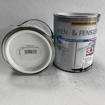 3 in 1 Deuren en Venster Lak Verf Wit Binnen en Buiten 750ml beschikbaar voor biedingen