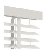 Nieuw  witte houten jaloezie van karwei  160x180  koopje!, Ophalen, Wit, 150 tot 200 cm, Nieuw