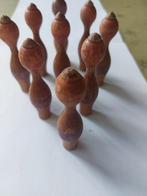 Vintage Houten Kegels - miniset van 9, Ophalen of Verzenden