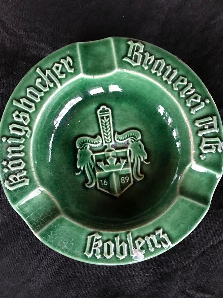 Koningbacher Bier Asbak - Brocante, Antiek en Kunst, Antiek | Keramiek en Aardewerk, Ophalen of Verzenden
