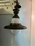 Vintage antiek industriële hanglamp 2 stuks, Ophalen of Verzenden, Zo goed als nieuw
