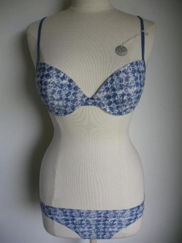 MARC O'POLO bikini blauw ecru maat 38C - nieuw -