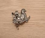 Broche eekhoorn vintage, Ophalen of Verzenden, Gebruikt, Zilver, Overige materialen