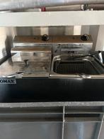 Te koop Euromax dubbele friteuse, 4 liter of meer, Ophalen, Zo goed als nieuw, Duo-friteuse