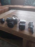 Ricoh singleX TLS met Tokina lens met Philips flitser, Ophalen of Verzenden, Gebruikt, Spiegelreflex, Overige Merken