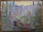 P.C. Kuiper schilderij – De Ploeg stijl – 6080 cm, Antiek en Kunst, Ophalen of Verzenden