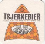 1 TSJERKEBIER BIERVILTJE, Verzamelen, Biermerken, Ophalen of Verzenden, Gebruikt, Viltje(s), Overige merken