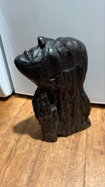 houten beeld sculptuur kunstwerk R Niermans 1960 beschikbaar voor biedingen