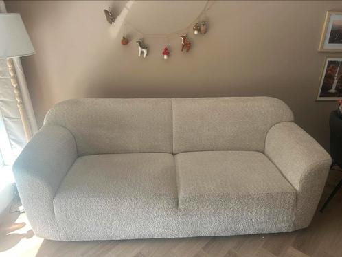 2 zitsbank teddy stof, Huis en Inrichting, Banken | Sofa's en Chaises Longues, Zo goed als nieuw, Stof, Ophalen