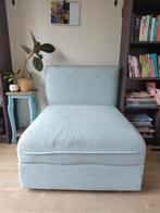 Stoel/poef inclusief opbergruimte + demontabele leuning, Ophalen, Gebruikt, Eenpersoons, 75 tot 100 cm