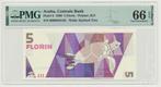 Aruba 5 Florin 1990 PMG66, Postzegels en Munten, Bankbiljetten | Amerika, Ophalen of Verzenden, Noord-Amerika, Los biljet