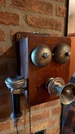Antieke wandtelefoon, Huis en Inrichting, Ophalen of Verzenden, Gebruikt, Metaal