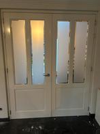 2x openslaande deuren en 1x gewone deur, Ophalen, Zo goed als nieuw, Binnendeur, 200 tot 215 cm