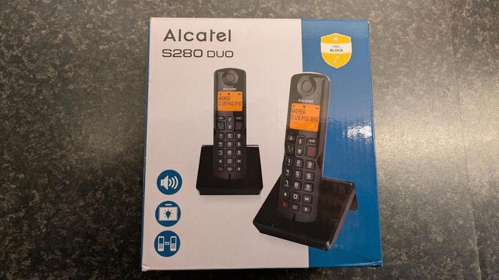 S280 Duo Alcatel telefoonset, Cd's en Dvd's, Blu-ray, Zo goed als nieuw, Ophalen of Verzenden